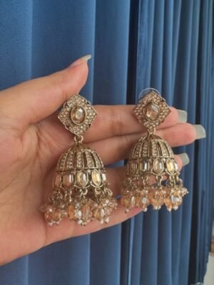 Prisha Golden Premium Jhumka