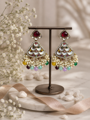 Aashi Kundan Earrings – Multi