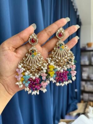 Zarine Premium Chandbali – Multi