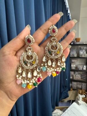 Teena Chandbali Earrings – Multi