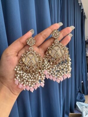 Simi Premium Chandbali – Light Pink