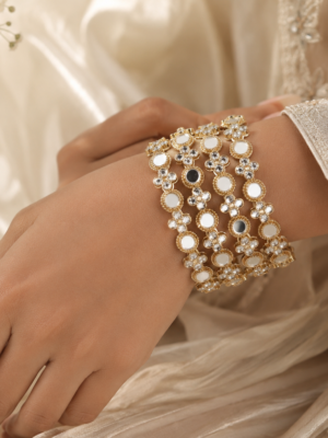 Tanisha Mirror Bangles – Set of 4