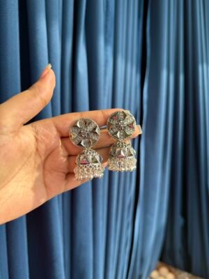 Daily Wear Stone Jhumka