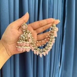 sahara chain earrings - premium jhumka kaan chain