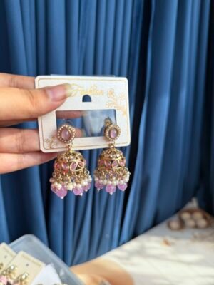 Ridhi Kundan Jhumka – Lavender