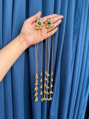 Ruhani Kashmiri Long Earrings _ Multi