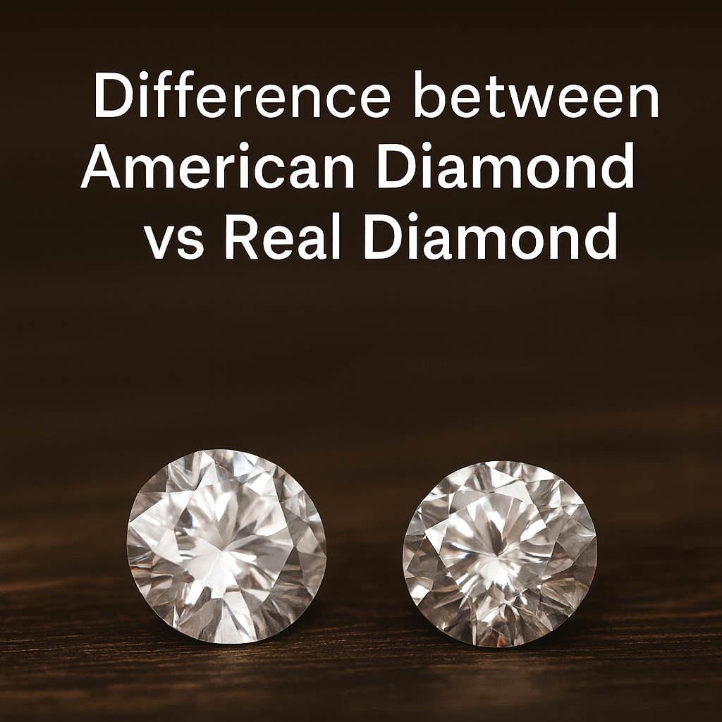 American diamond and a Real diamond