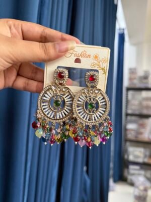 Shanaya Kundan Earrings – Multi