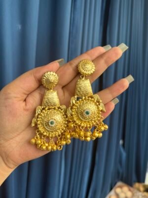 Varsha Kashmiri Earrings – Green