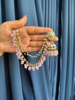 Sitara Kaan Chain Jhumka – Lavender