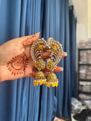 Earcuff Jhumka With Kaan Chain – Yellow