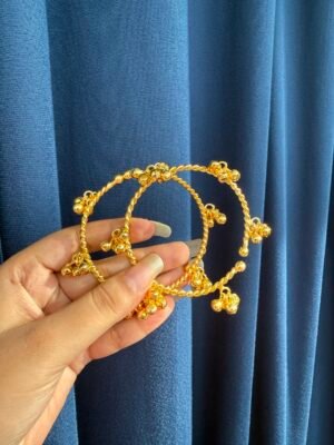 Ghungroo Brass Bangles – Set of 2