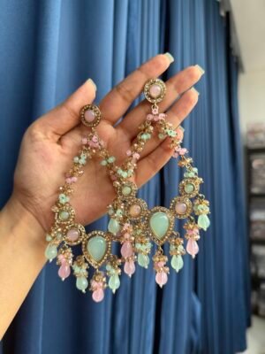 Sonia Chandbali – Mint Pink