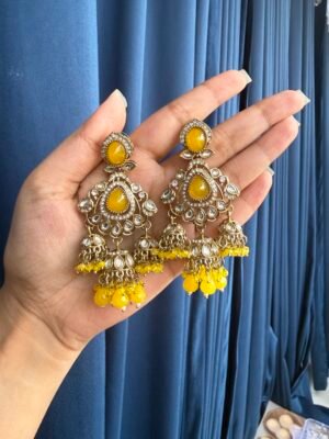 Naaz Triple Jhumki – Yellow