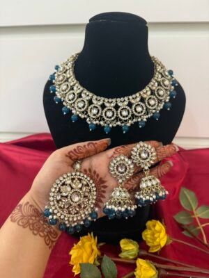 Lavanya Premium Kundan Set – Blue