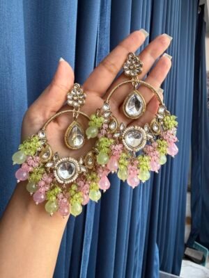 Neeti Chandbali – Mint Pink