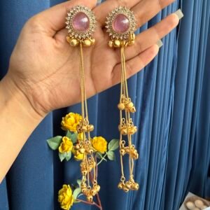 Kasturi Kashmiri Earrings - Lavender