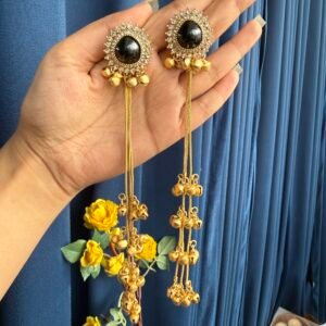 Kasturi Kashmiri Earrings - Black