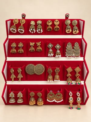16 in One Earring Combo Box – Jhumka Version Golden