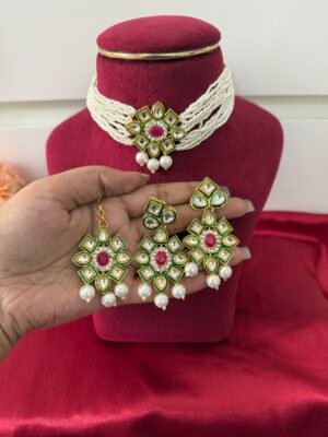 Keerti Meenakari Choker Set
