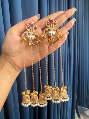 Sara Kashmiri Earrings –  Wine