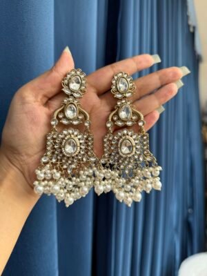 Shruti Premium Earrings – White