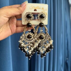 Shruti Premium Earrings – Black