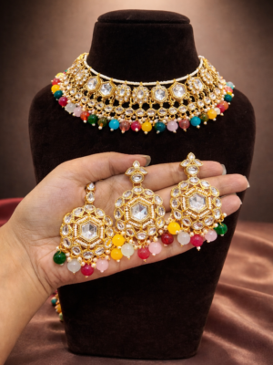 Manya Kundan Choker Set – Multi