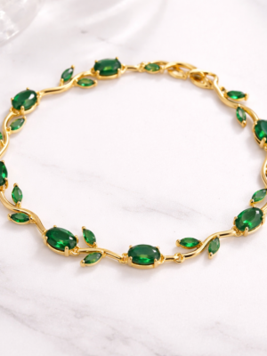 Tulip Bracelet – Dark Green