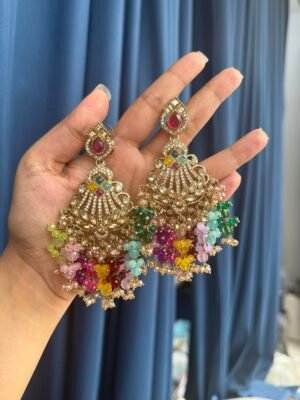 Zarine Premium Chandbali – Multi