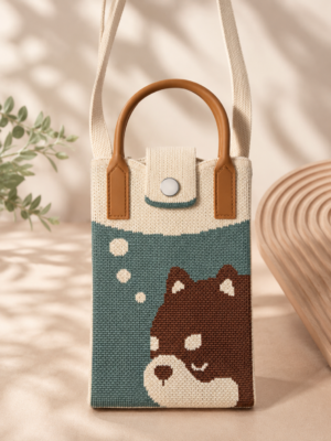 Kawaii phone Sling Bag – dog print