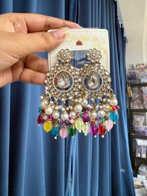 Rashika Kundan Earrings – Multi