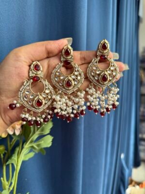 Nehal Premium Mangtika Set – Red
