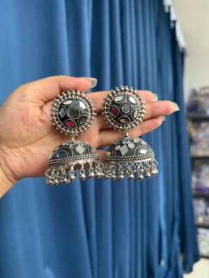 Mirror Boho Jhumka – Pattern 1