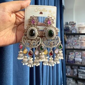 Nupur Premium Statement Chandbali – Multi
