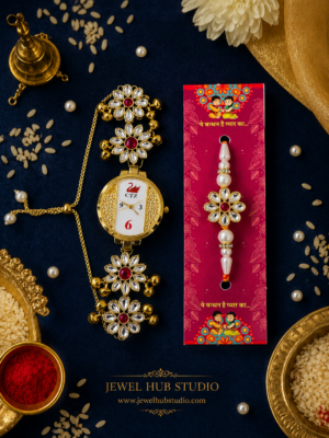 Anika Rakhi Watch Combo for Brother and Bhabhi