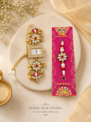 Anushka Rakhi Watch Combo for Brother and Bhabhi
