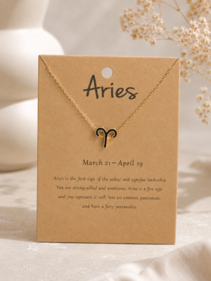 Aries Zodiac Pendant Chain