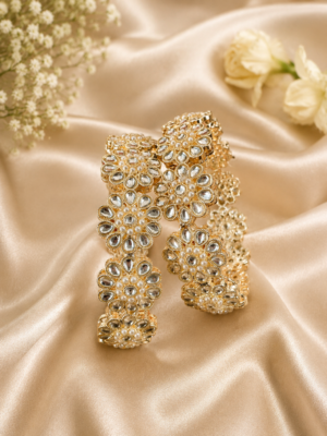 Flower Kundan Kada