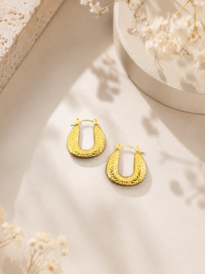 Anti Tarnish Loop Earrings – Pattern 1