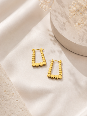 Anti Tarnish Loop Earrings – Pattern 2