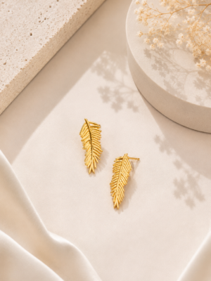 Leaf Anti Tarnish Earrings