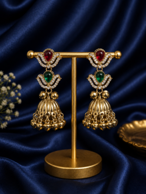 Ziva Kashmiri Jhumka - Multi