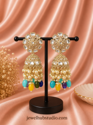 Swasti Kundan Jhumka - Multi 2