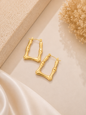 Anti Tarnish Loop Earrings – Pattern 10