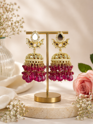 Mirror Wine Jhumka