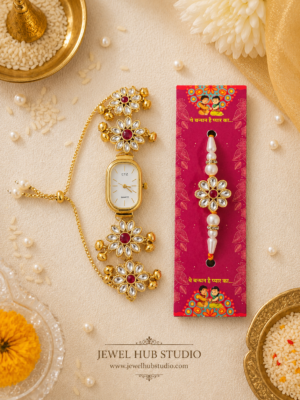 Mishka Rakhi Watch Combo for Brother and Bhabhi