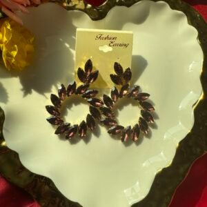 Wine Stone Earrings