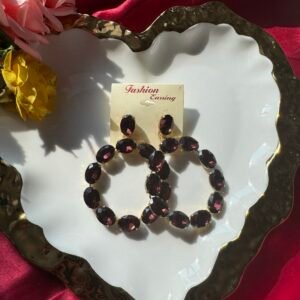Brown Stone Earrings