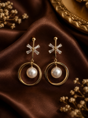 Unique Long Pearl Earrings